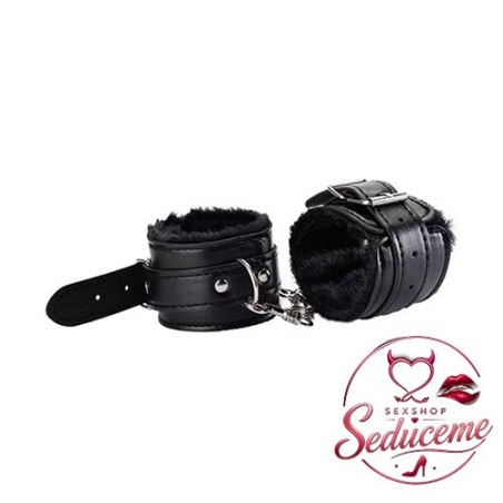 Esposas BDSM de Eco Cuero Ajustables con Felpa – 33 cm